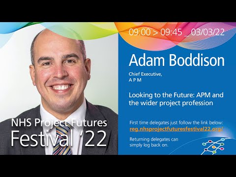 Festival 22 Thurs 2 March - PROF ADAM BODDISON, APM - Looking to the Future