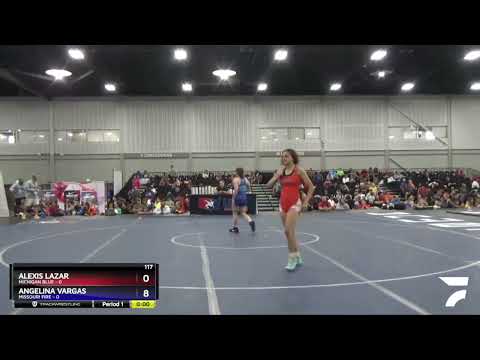 117 Lbs Placement Matches (8 Team) - Alexis Lazar, Michigan Blue Vs Angelina Vargas, Missouri Fire