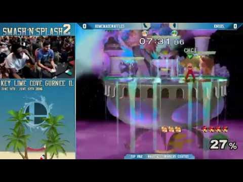 Smash'N'Splash 2 - HomeMadeWaffles (Fox) vs. Knubs. (Luigi) - SSBM - Top 192, Winners Eighths