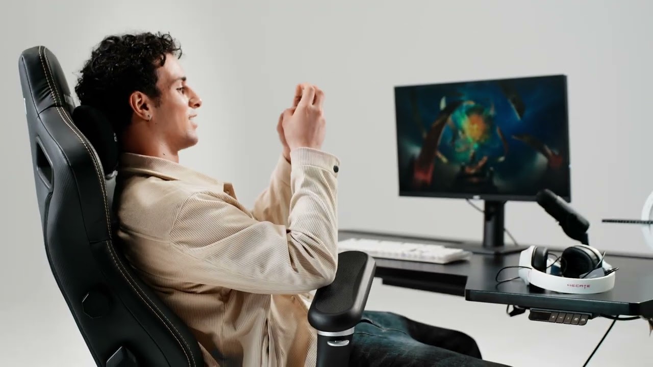 Игровое кресло Anda Seat Kaiser 4 V2 Size XL Black PVC video preview