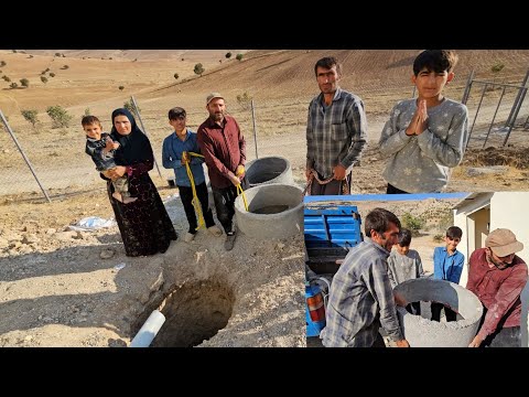 An Amazing Nomadic Day: Building a Well and a Cave Fireplace with Maryam and Family