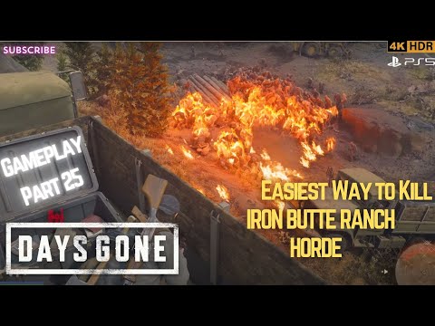 DAYS GONE Walkthrough Gameplay Part 25 | New TRICK to KILL THE HORDE | PS5 4K - No Commentary