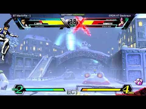 UMVC3 Top 8 @ ECT 2015 - BT MarlinPie vs GRDN AT GeoBraun [720p/60fps]