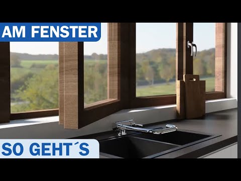 Die Lösung für eine Armatur vor dem Fenster - Diese Armatur ist der Wahnsinn und trotzdem elegant