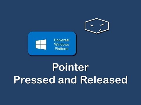 uwp pointer pressed and released with c and xaml