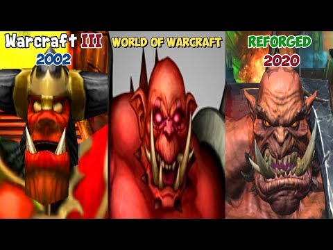 Warcraft III Reforged: Neutral Units (Outland+StarCraft+Fel Orcs) Part 3 Comparison (2002 VS 2020)