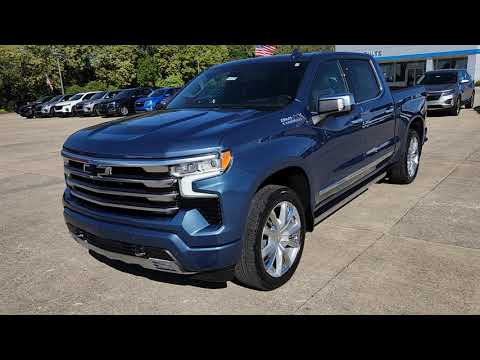 2024 Chevy Silverado 1500 Crew High Country Lakeshore Blue Walk Around Video
