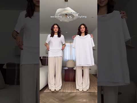 2 easy outfit ideas 💖 Wearing or styling? 💅🏽 Subscribe for #style #fashion