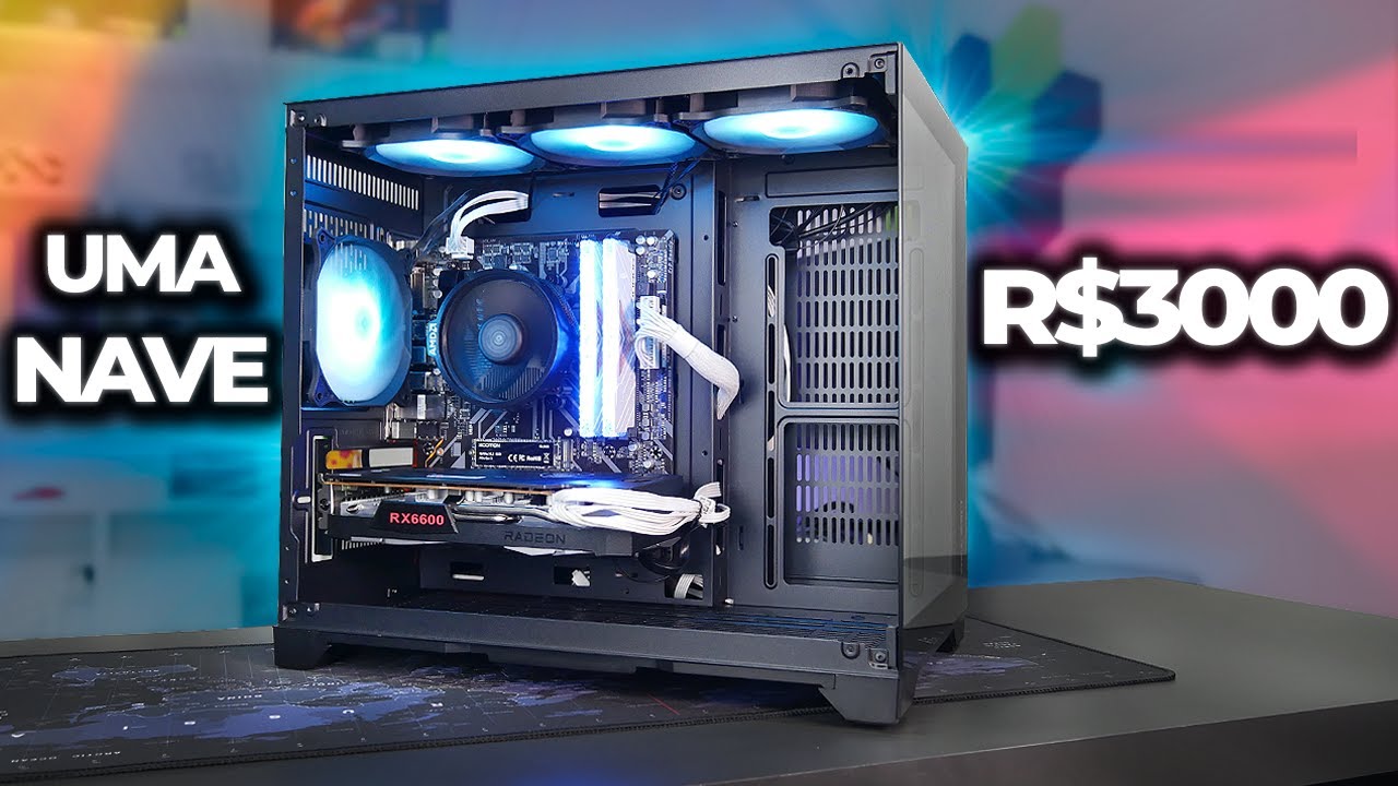 PC GAMER DE R$3000 COM DESEMPENHO INSANO! MONTAGEM E TESTES EM JOGOS (2024) #01