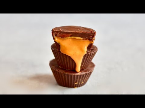 Healthy Peanut Butter Cups | Only five ingredients