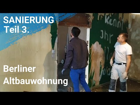 Refurbishment Part 3. Timelapse. Dismantling the doors, removing the wallpaper, filling the walls