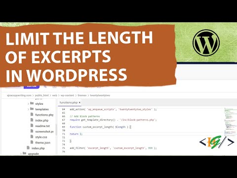 How to Limit the Length of Excerpts in WordPress | Excerpt Words Limit