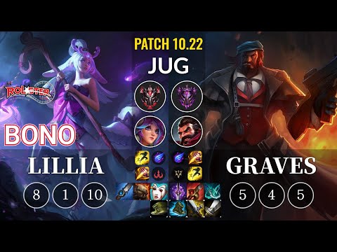 KT Bono Lillia vs Graves Jungle - KR Patch 10.22