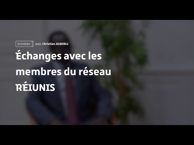 Conférence Réiunis: «Entretien avec Christian Agbobli»