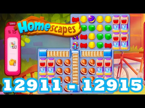 Homescapes Level 12911 - 12915 HD 3 - match puzzle Gameplay | android | IOS | 12912 | 12913 | 12914