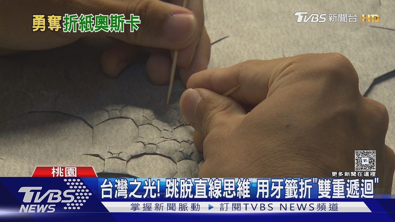 影音/台灣第1人! 奪「折紙界奧斯卡」首獎 自學天才秀「牙籤折曲線」神技