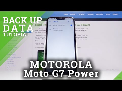 How to Do Google Backup in MOTOROLA Moto G7 Power – Copy & Save Files