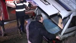 preview picture of video 'Accident la Caseiu, langa Dej - microbuz rasturnat, 9 victime'