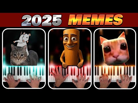 2025 in 25 MEMES (Piano Tutorial)