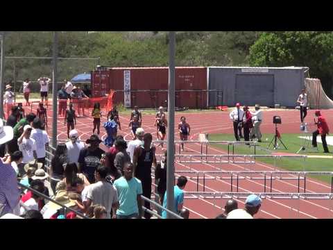 A Revollar - VarG 100m H at CIF SS D1 Prelims 5-17-14