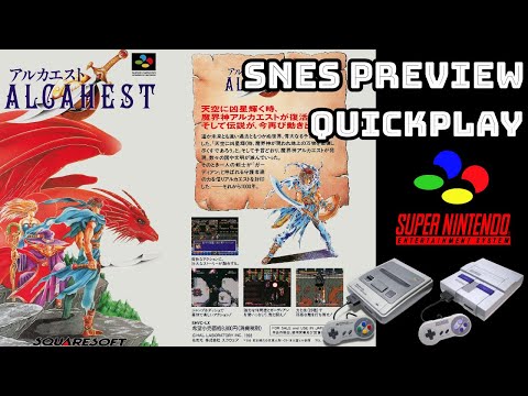 Alcahest (Super Famicom) PREVIEW/QUICKPLAY NO COMMENTARY HD 1080p