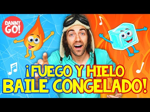 ¡Fuego y Hielo Baile Congelado! 🔥❄️ /// Danny Go! Español - Canciones de Baile para Niños