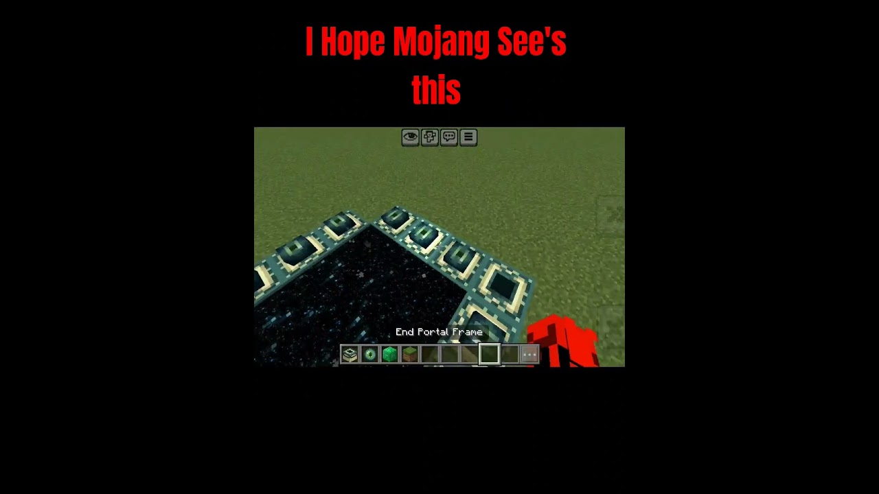 Mojang Please fix this bug😭😭😭 #minecraft #glitch #mcpe #bug #endportal #mojang