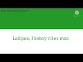 Ladipoe Running Ft Fireboy DML Lyrics Video