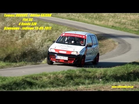 Tomasz DROGOŚ / Adrian SAJDAK - Fiat SC - 4 Runda SZK Dzwonowa - Jodłowa 23-09-2012