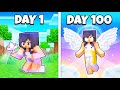 100 DAYS As The GODDESS Of Minecraft