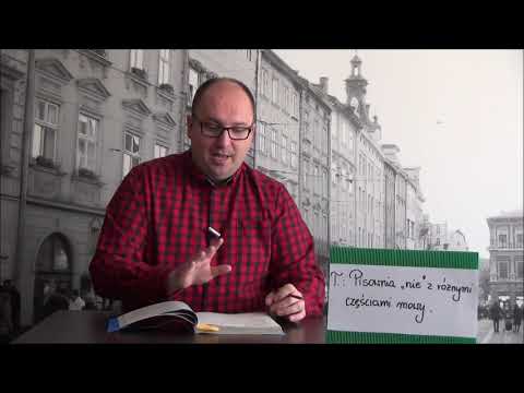 LEKCJE JĘZYKA POLSKIEGO - lekcja 32 - PISOWNIA NIE Z RÓŻNYMI CZĘŚCIAMI MOWY
