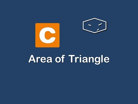 area of triangle in c