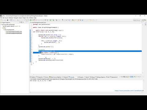 Convert An Int Array To An Integer In Java Example