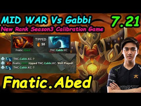 Fnatic Abed - [EmberSpirit] MID War Vs Gabbi [Morphling] 7.21 NewRank SeaSon3  | Dota2