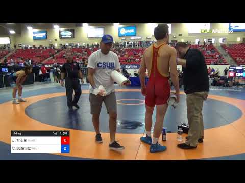 2018 Marine Corps US Open/Senior Men's Freestyle 74 Con 16 #2 - Jacob Thalin (Road) Vs. Colton Sch