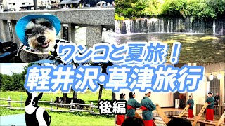 愛犬と夏の軽井沢･草津を旅行してみた【vlog】後編