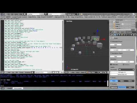 Blender 2.6 Tutorial - Basic Python Programming - Part 7