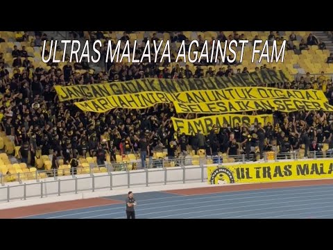 ULTRAS MALAYA PROTEST! FAM *4N654T!! MALAYSIA VS NEPAL!! ASIAN CUP QUALIFIERS!! 