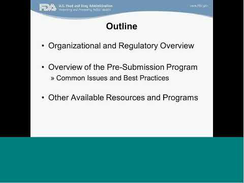 NIH-FDA Webinar – Best Practices for Navigating the IDE Pre-submission process with FDA