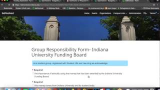 beINvolved - IU Funding Board Group Responsibility Submission Tutorial