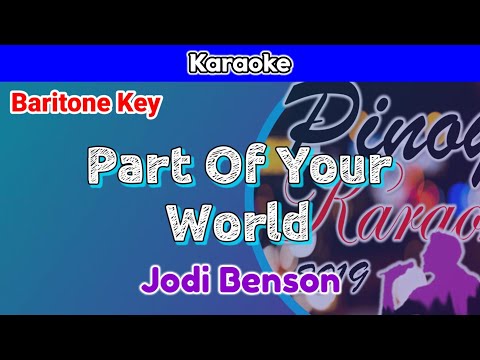 Part Of Your World by Jodi Benson (Karaoke : Baritone Key)