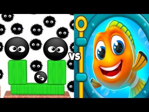 Hide Ball Brain vs Save The Fish Logic Puzzle Insane Battle Gameplay Double IQ Merge!