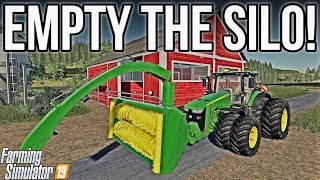 BEST WAY TO EMPTY A SILAGE BUNKER? | Farming Simulator 19