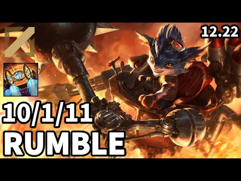 Rumble Mid vs Akali - EUW Master | Patch 12.22
