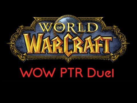 WOW PTR: Duel - Fire Mage VS Arms Warrior #1