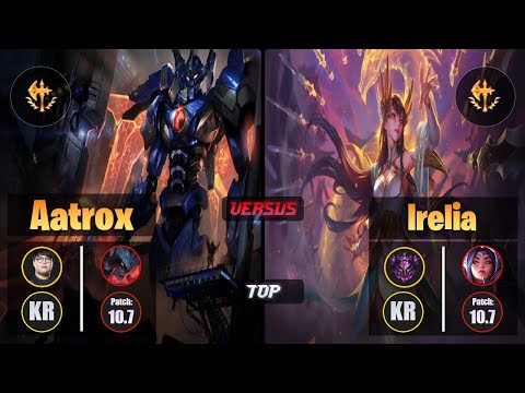 CuVee AATROX (Top) [Conqueror] VS IRELIA - Master KR Patch 10.7