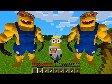 CURSED MINECRAFT BUT IT'S UNLUCKY LUCKY FUNNY MOMENTS the BIGGEST MINIONS attacked the SHEEP!