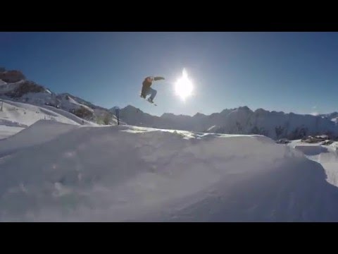 Ischgl Austria - snowboarding with gopro hero4