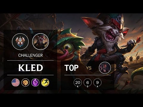 Kled Top vs Lucian - NA Challenger Patch 9.22