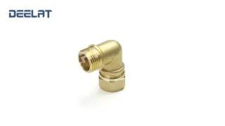 Compression Fitting For Copper Pipe, Elbow Male